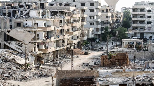 إنتهاء أول مرحلة من إخلاء مدينة داريا بريف دمشق من مسلحي المعارضة