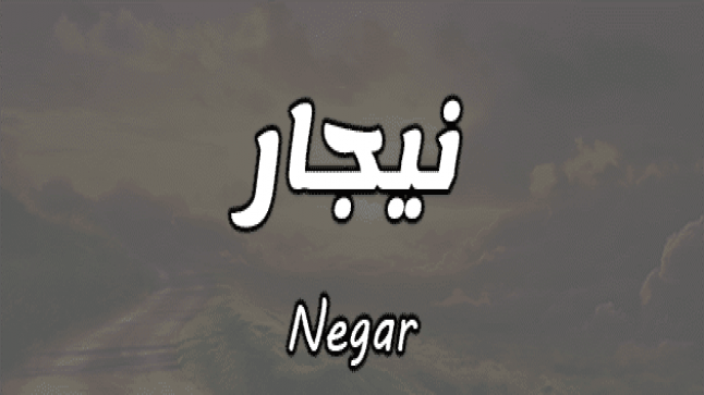 معنى اسم نيجار في القاموس العربي